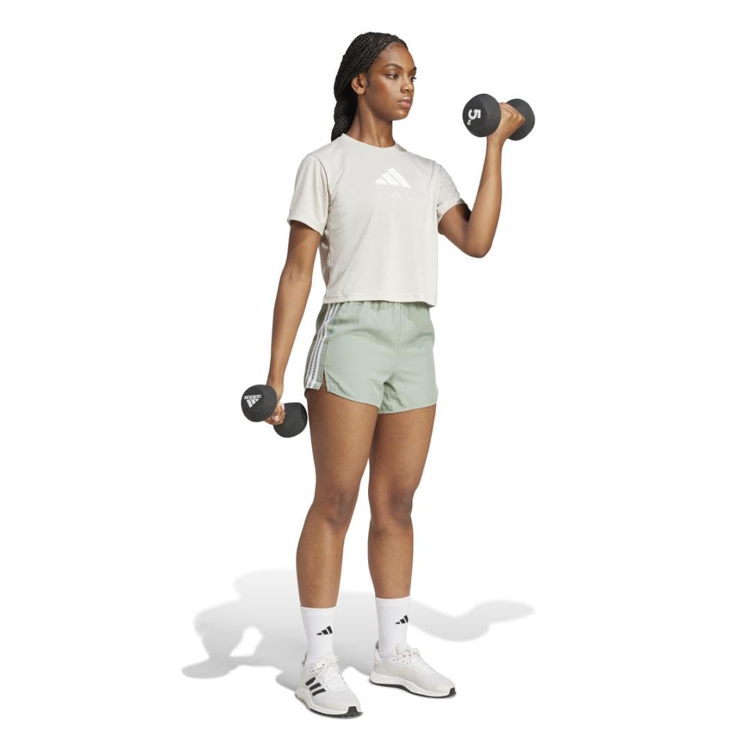 adidas 3-stripes High-rise Training Shorts - Shorty Kobiety
