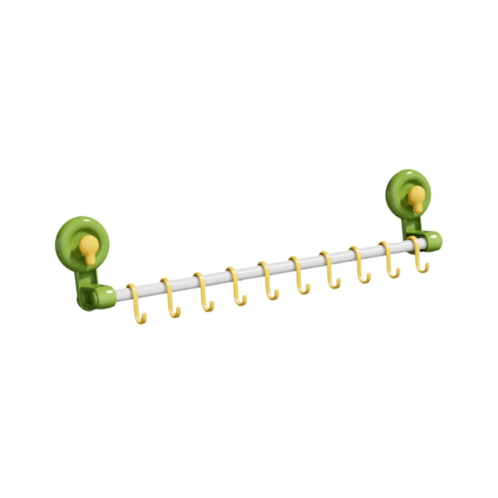 Sparklwleaf One Color Wall-Mounted Kitchen Rails Utensil Rack Organization Home Storage Multifunctional Wall Mounted Hanging Kitchen Rail For Bedroom Bathroom Office
