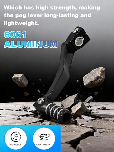 Image of Gear Shifter for KLX 230,Folding CNC 6061 Aluminum Motorcycle Shift Lever for Dirt Bike KLX232 24-25 /KLX230 22-25 /KLX230SM 23-25 /KLX230SM ABS 23-25 /KLX230S 22-23 /KLX230S ABS 22-23-Black