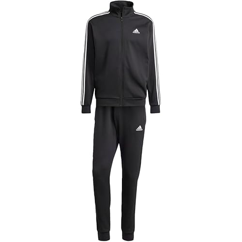 adidas Mens Sportswear Basic 3-stripes Fleece Track Suit