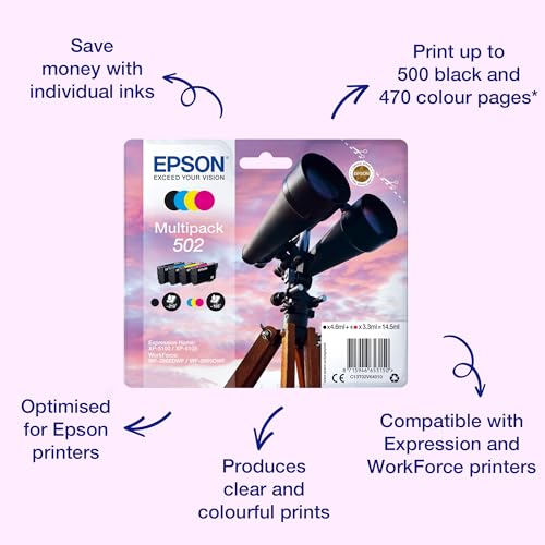 Epson Original 502 Tinte Fernglas Multipack 4-farbig Standard – Bild 2