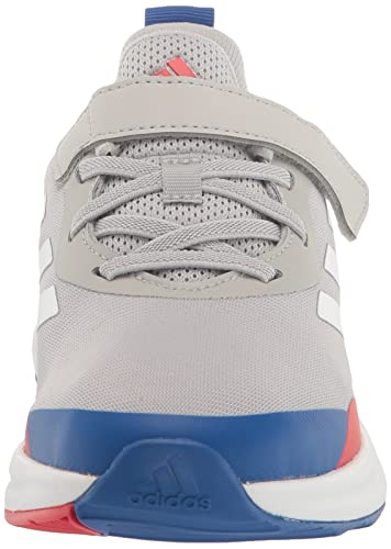 adidas Tênis de corrida unissex infantil Fortarun-2022, Cinza Two/Ftwr Branco/Team Royal Blue (Elást