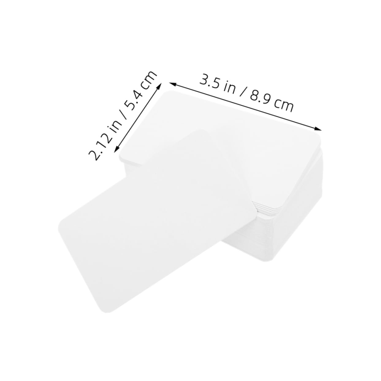 Lurrose 500 Pezzi Carte Kraft Bianche Spesse Vuote Biglietti per Studio Ufficio e Casa Blank Business Card per Note Memo e Schede Didattiche