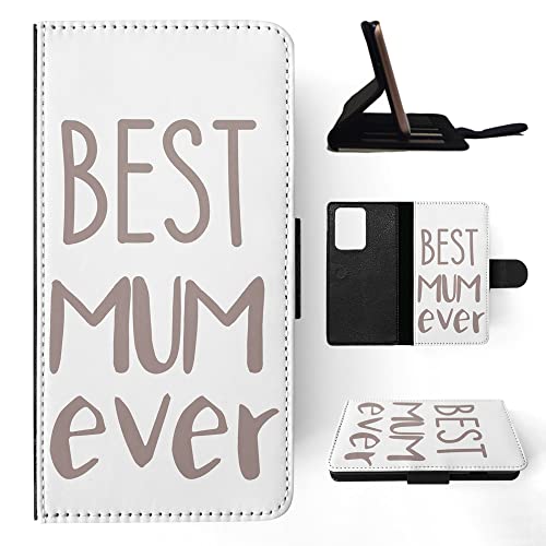 Mothers Day Best Mum Ever FLIP Wallet Phone CASE Cover for Samsung Galaxy S20 Ultra
