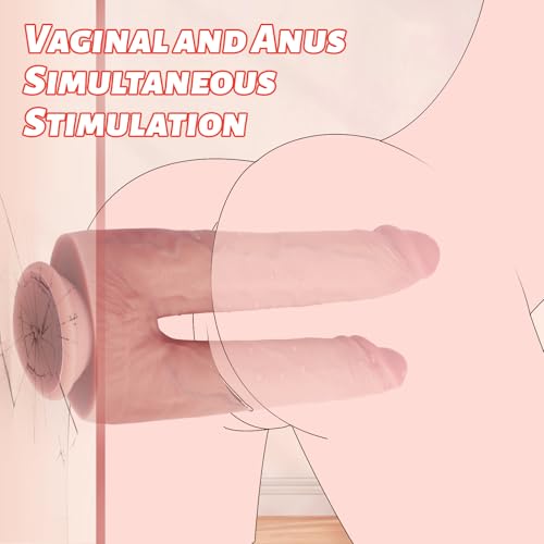 Dildo double silicone haut de gamme ergonomique et flexible