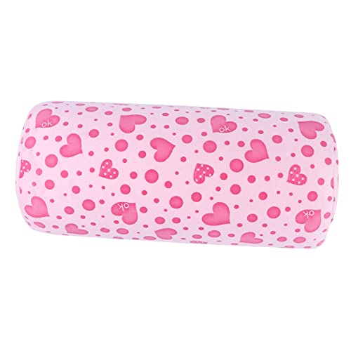 OSOLADY 1個 ハートタオルハンドピロー ファッド (fad) ゲルネイルランプ ネイルマグネット 魅力 紫外線 猫目ツール 爪 マニ 枕 ネイルサロン用品 手枕 サンゴの毛 ピンク