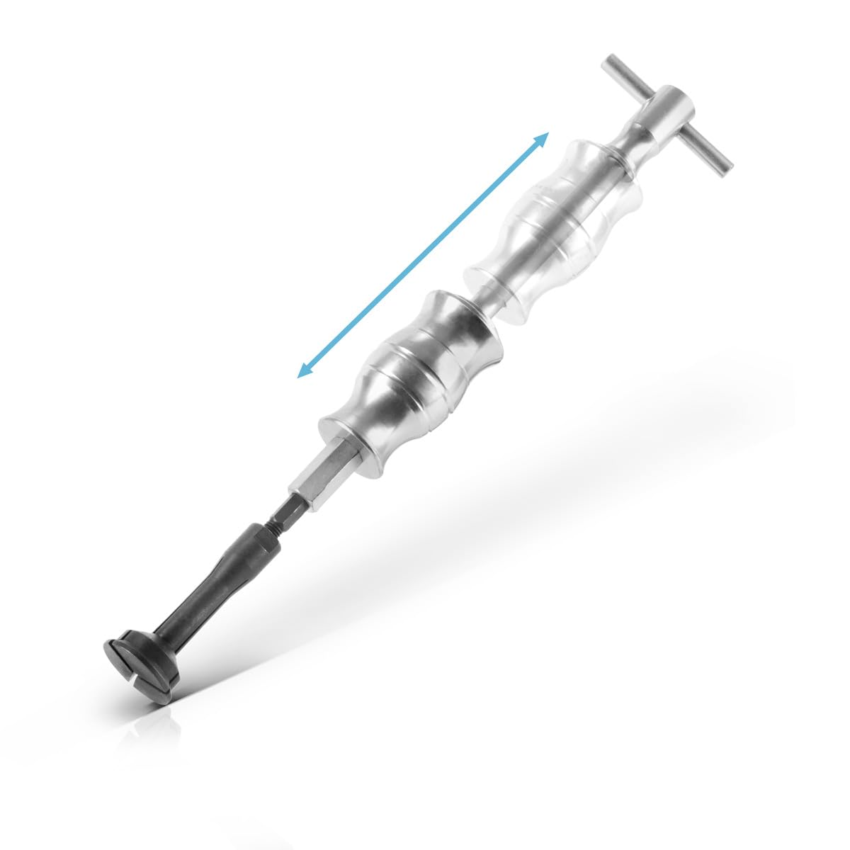 STAHLWERK Juego de extractores de rodamientos internos con martillo deslizante, 3 adaptadores y 10 extractores de rodamientos, 16 herramientas especiales para retirar rodamientos interiores