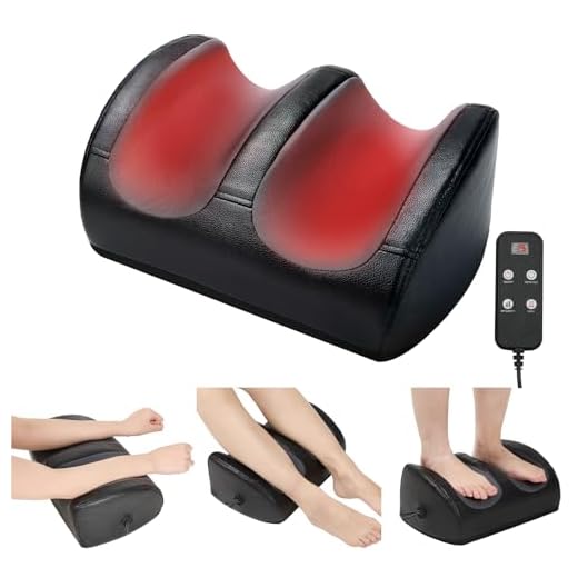 LAOBEN Masajeador De Pies Shiatsu Con CalefaccióN, Masaje De Tejido Profundo, Masajea Los MúSculos De Piernas Y Pies, Masajeador De Pies Con Rodillos De Masaje, Regalo Para Mamá, Papá Y Amigos