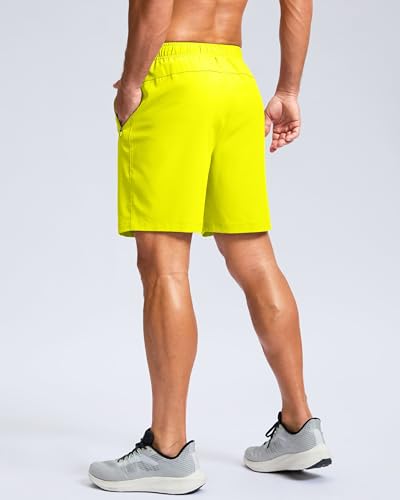 Image of G Gradual Men's Athletic Running Shorts with Zipper Pockets Quick Dry 7 inch / 5 inch / 9 inch Workout Gym Shorts for Basketball Hiking