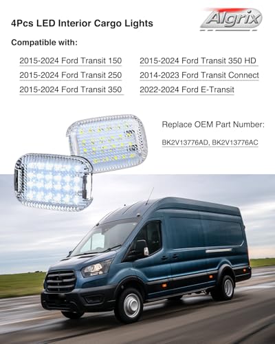 4Pcs Luces LED de Carga Interior para Ford Transit 2014-2024 miniatura 4