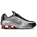 Nike Shox R4 Men's Shoes (HQ1988-002, Metallic Silver/Black/Picante Red/Metallic Silver) Size 10.5