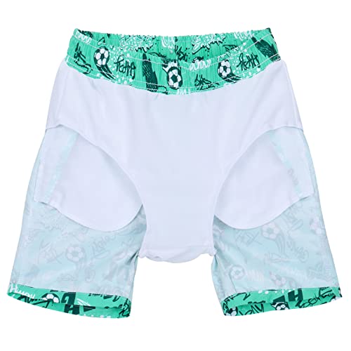 ESTAMICO Boys' Quick Dry Beach Swim Trunk Printed Board Shorts with Pockets3