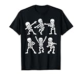 Dancing Skeletons Dance Challenge Boys Girl Kids Halloween T-Shirt