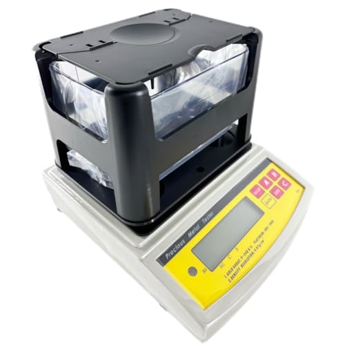 YFYIQI Gold Purity Analyser Gold Densitometer with Maximum Weight 300g Weight Resolution 0.005g Density Resolution 0.001g/cm³ for Purity of Gold Platinum and other Precious Metals