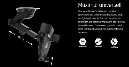 Myphone Hammer Extreme Car Holder Nero Supporto Da Auto Con Ventosa Per Cellulare Fino A 7'' - 6