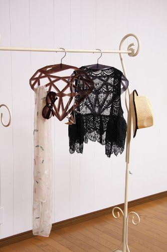 SILUE Diamond Shinko Hanger, Clear Black