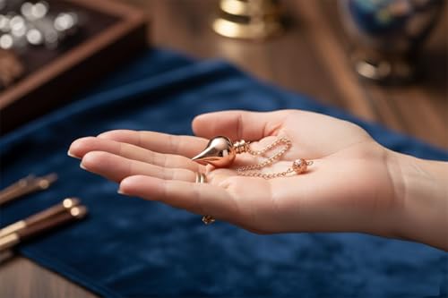 Image of Whirligig Design Openable Copper Pendulum for Reiki Healing, Dowsing & Chakra Balancing - Divination & Meditation Tool for Energy Cleansing