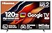 Hisense 139 cm (55 inches) Bezelless Series 4K Ultra HD Smart LED Google TV 55A6K (Grey)