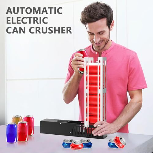 Dosenpresse, Elektrische Dosenpresse, 3 Bedienknöpfe Und Verstellbare Halterung, Manueller Und Automatischer Dualmodus, Füllt Bis Zu 8 Dosen, Geeignet Für 6oz, 12oz Und 16oz Dosen