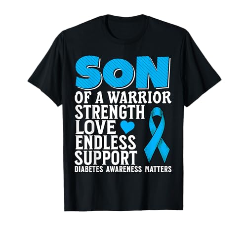 Son of a Warrior Diabetes Awareness Family Matching Gifts Maglietta