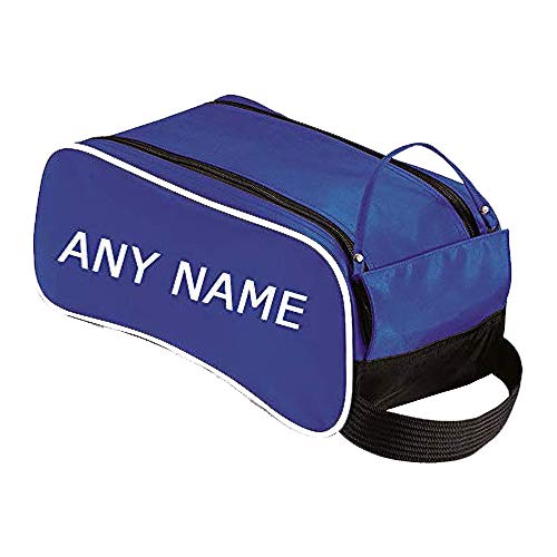 Personalised with Any Name Football/Golf/Sport Boot/Shoe/Travel Bag for Boy/Girl Men/Women. (Royal Blue, One Size)