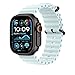 Apple Watch Band - Ocean Band (49mm) - Ice Blue with Black Titanium Finish - Regular