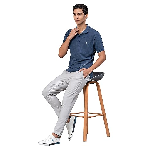 Image of Red Tape Casual Chinos for Men | Grey | Solid Woven Chinos | Skinny |Comfortable & Breathable | Durable & Moisture Absorbent | Cotton Chinos for Men
