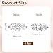 uxcell 4Pcs Rhinestone Crystal Applique, Rhinestone Iron on Patch, Hot Fix Crystal Sewing Applique for Bridal Sash Wedding Dress Shoes Bags, Clear