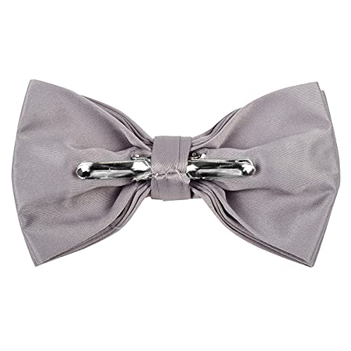 Image of boxed-gifts Mens Clip On Bow Tie - Solid Color Bowties for Men