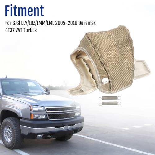 WIKIBB for Duramax LLY LBZ LMM LML 2005-16 Turbo Turbine Blanket Heat Shield Cover