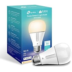 Kasa Smart Light Bulb KL110, LED Wi-Fi smart bulb works with Alexa and Google Home, A19 Dimmable, 2.4Ghz, No Hub Required, 800LM Soft White (2700K), 9W (60W Equivalent) | 800LM Soft White (2700K), Works with Alexa and Google Home, 2.4GHz Wi-Fi, No Hub Required, 9W (60W Equivalent)