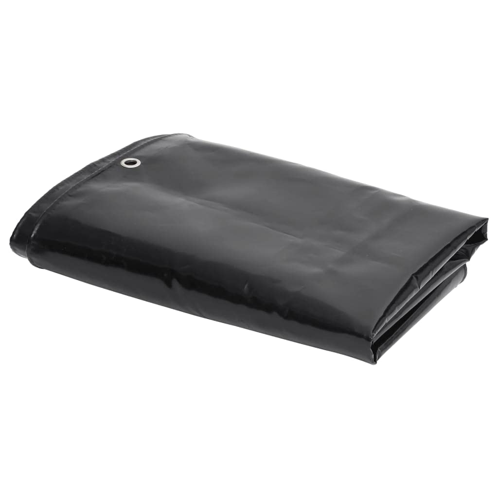 Vidaxl Tarpaulin 2X3 M Black Camping Covering Ground Sheet Heavy Duty Tarp 8720286808634