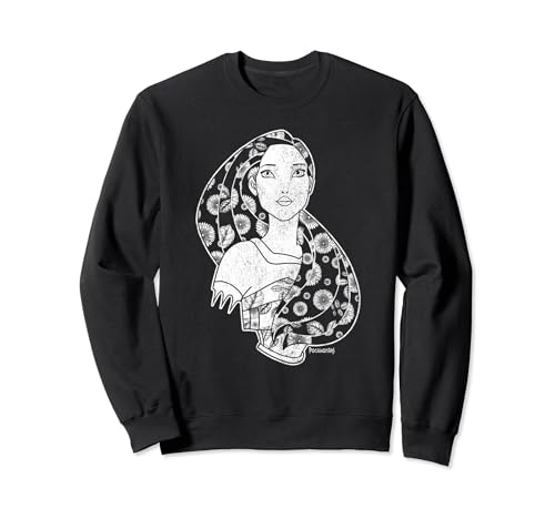 Sweat Pocahontas Disney haut de gamme motif sunflower wind en coton