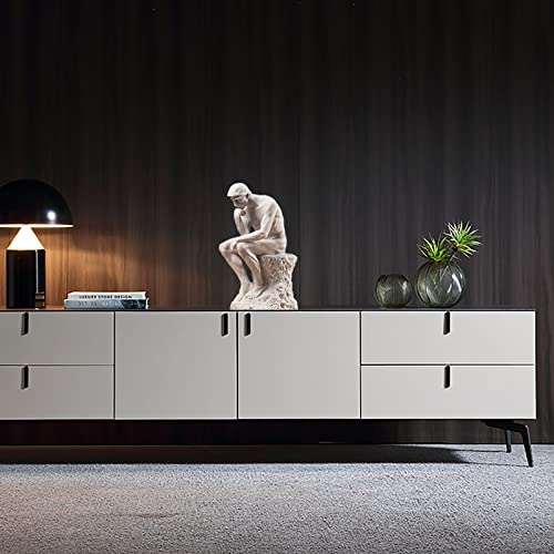 Thinker Statue Decor Office Desktop Bookcase Sculpture Accent Large Décor Famous Rodin's Thinker Art Collection Resin Figurine Desk Gifts For Men Modern Home Decorate (Sandstone White) #TOP2