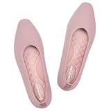 Frank Mully Damen Sandalen mit Flacher, eckiger Zehenpartie, gestrickt, bequem, elegant und alltagstauglich, leicht und komfortabel, Rosa, 39.5 EU