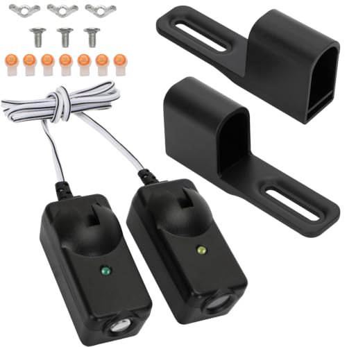 41A5034 Garage Door Sensor Kit with with Sun Shield Compatible with Liftmaster Chamberlain Craftsman Garage Door Openers After 1997