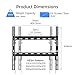 Suptek Tilt TV Wall Mount for Most 26-60 inch LED, LCD and Plasma TV, Max 400x400mm VESA and 99lbs Load Capacity, Fits Studs 16