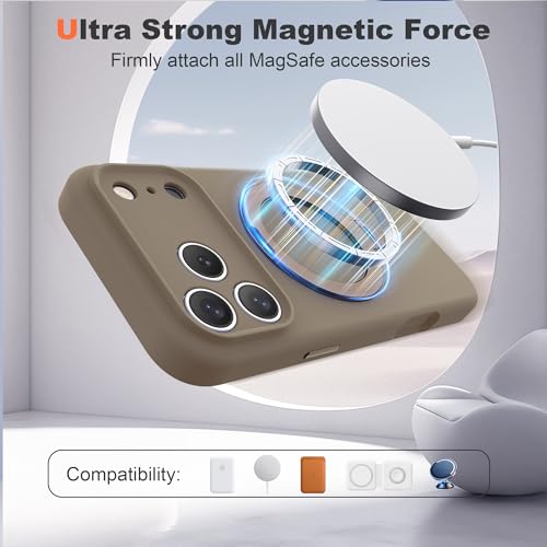 Coque iPhone 17 Pro Max compatible Mag-Safe antichoc doré désert - 3