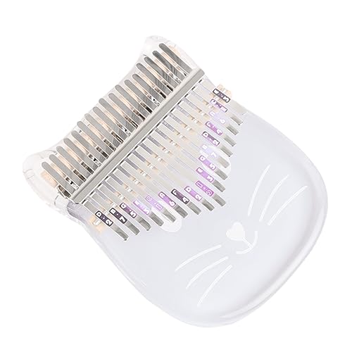 Totority Crystal Thumb Piano 17 Keys Acrylic Music Keyboard Ideal for Performance Relaxation