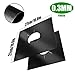 Stove Burner Covers,0.3 MM Double Thickness,8 Pack,Gas Stove Burner Liners,Non-stick Reusable Gas Range Stove Top Covers for Kitchen,Cuttable,Easy to Clean,Black,Size 10.6” x 10.6”