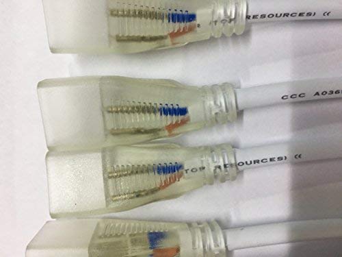 The Middle Line Connecting Wire Power Cord for 8mmx16mm LED Mini Neon Rope Lights 10pcs