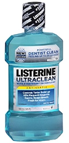 Listerine Ultraclean Antiseptic Arctic Mint 500 mL (Pack of 4)
