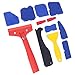 13PCS Caulk Tools Kit Spreader Scraper Glass Glue Finishing Applicator Silicone Sealant Spreader Set for Moldling Gluing Floor Fitting