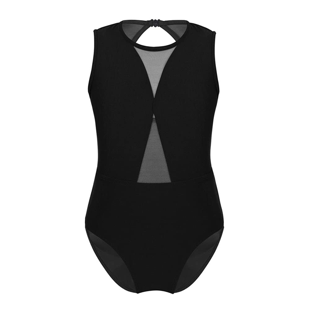 Justaucorps de danse fille combinaison gymnastique sans manches taille M