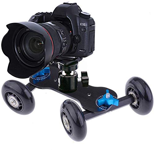 image for Selens Desktop Camera Skater Dolly DSLR Stabilizer Tabletop Video Slid