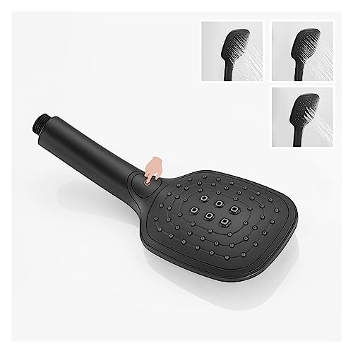 Ensemble de douche noir mat haute pression avec douchette ABS et support mural - 5