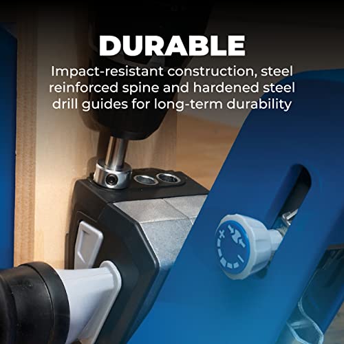 Image of Kreg KPHJ720 Pocket-Hole Jig 720 - Durable Kreg Pocket-Hole Jig - Easy Clamping & Adjusting - For Materials 1 /2 inch to 1 1 /2 inch Thick