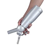 Parateck Whipped Cream Dispenser 1 Pint Cream Whipper 6 Decoration Nozzles 2 Cream Charger Holders Whipping Canister Use Standard 8 Gram N2O Cartridges (Not Include)