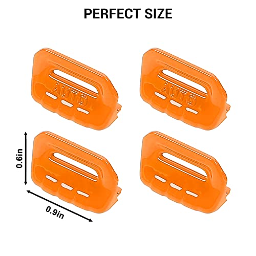 Jimen Compatible With Jeep Wrangler Jl Jlu 2018-2023 And Jeep Gladiator Jt 2020-2023, 4Pcs Center Console Window Button Switch Cover Interior Trim Accessories (Orange) #TOP3