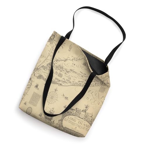 Bolso tipo tote con mapa de Long Island, Nueva York miniatura 2